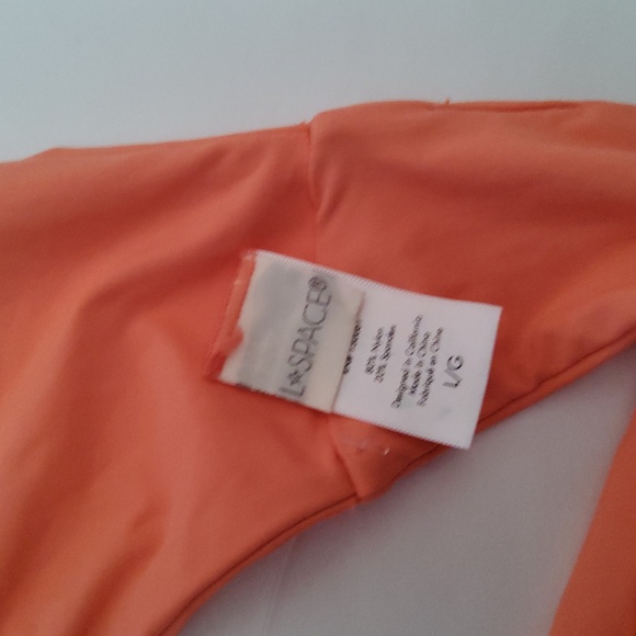 New L*Space Kristen Bikini Wrap Around Coral Swimsuit Top - Picture 5 of 6